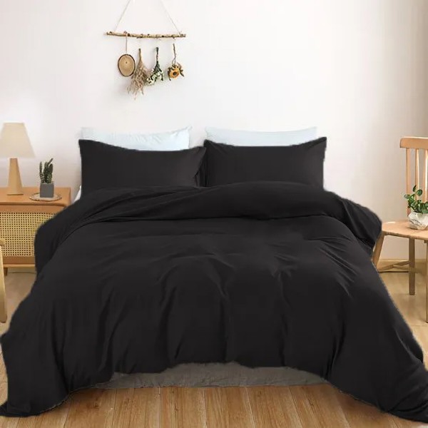 Фото - Комплект постільної білизни дитячий MirSon Satin Light Pro 10-006 Black 110х140 (2200010171518)